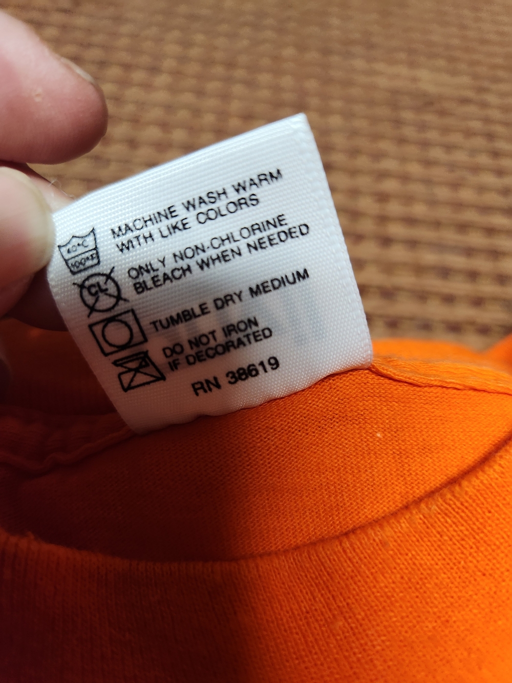 Anvil Orange Crush Logo Short Sleeve Tee - Picture 8 of 10